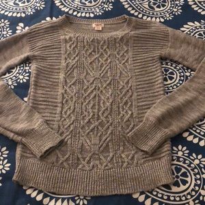 Cable knit sweater